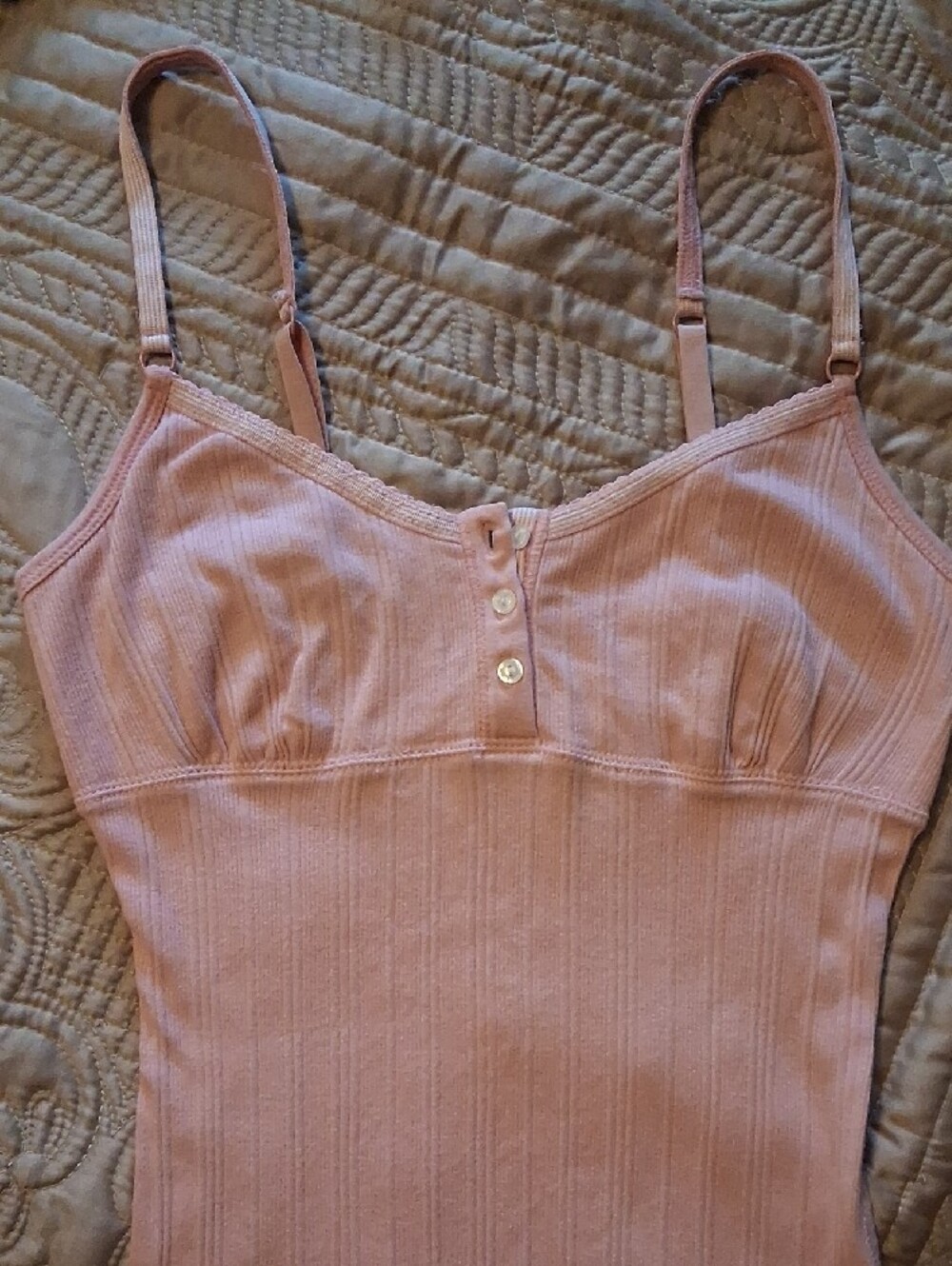Pink Ribbed Cami Tank Top - Picture 2 of 6